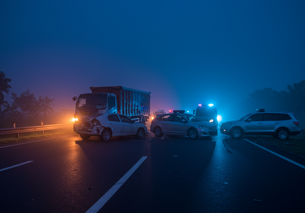 Accident on the road