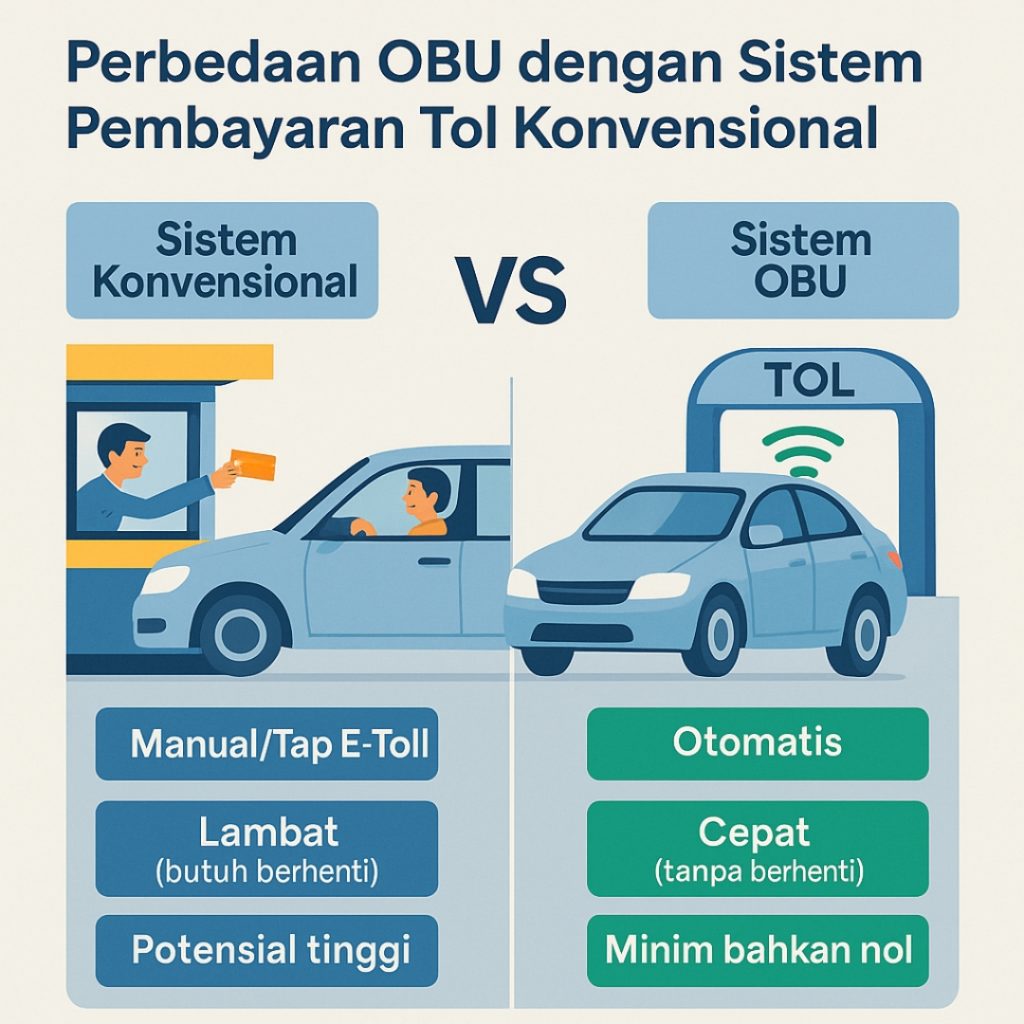 Perbedaan OBU dengan sistem konvensional