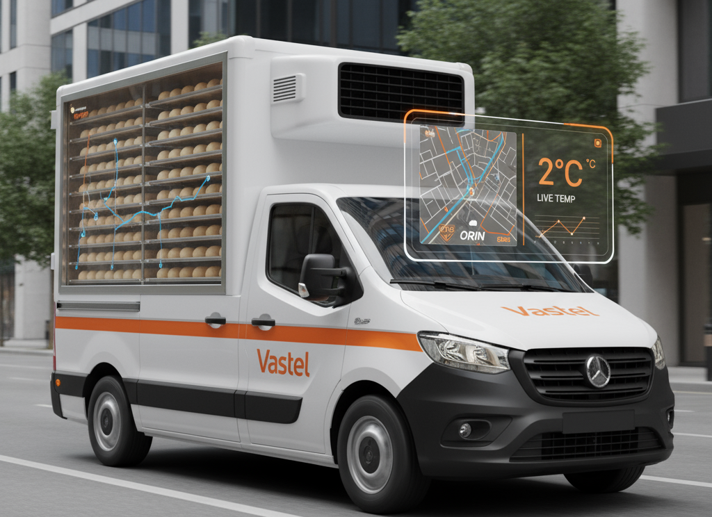 GPS ORIN Vastel memantau suhu dan lokasi kendaraan pengiriman bakery secara real-time